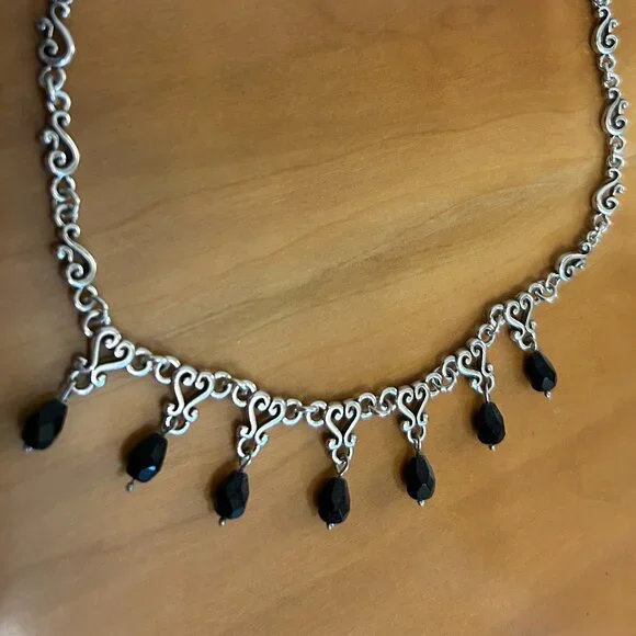 Brighton 15" black and silver necklace - Picture 5 of 5